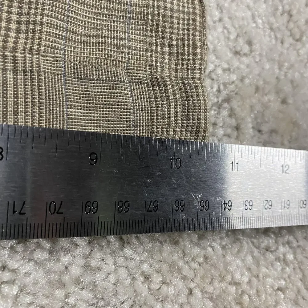 Banana Republic Pants Mens 34x32* Brown Linen Plaid Summer Trousers Glen Check